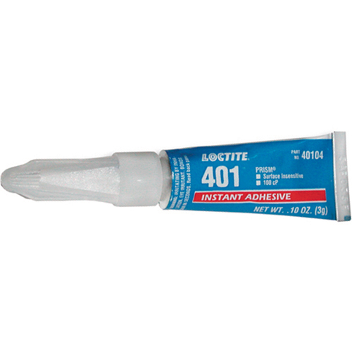 Adh&eacute;sif instantan&eacute; Prism 401, Transparent, Tube, 3 g CSL Industriel Inc.