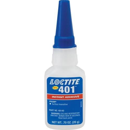 Adh&eacute;sif instantan&eacute; Prism 401, Transparent, Bouteille, 20 g CSL Industriel Inc.