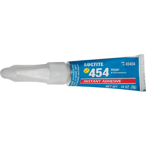 454 Prism&reg; Instant Adhesive Gel, Clear, Tube, 3 g CSL Industriel Inc.
