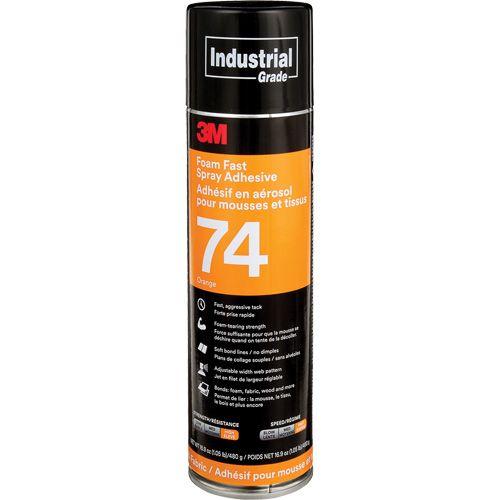 Foam & Fabric Spray Adhesive, Orange, Aerosol Can CSL Industriel Inc.