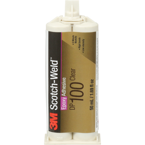 Scotch-Weld Adhesive, 1.7 fl. oz., Dual Cartridge, Two-Part, Clear CSL Industriel Inc.