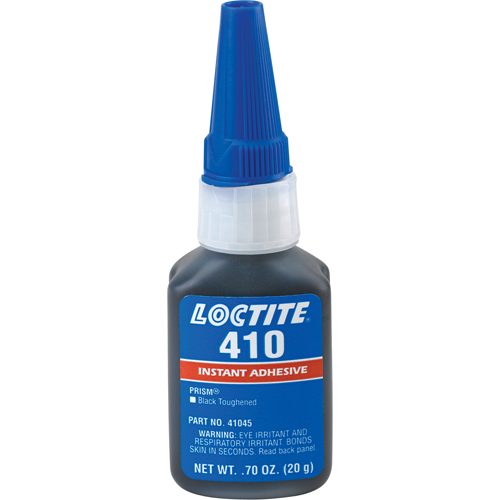 Adh&eacute;sif instantan&eacute; 410, Noir, Bouteille, 20 g CSL Industriel Inc.