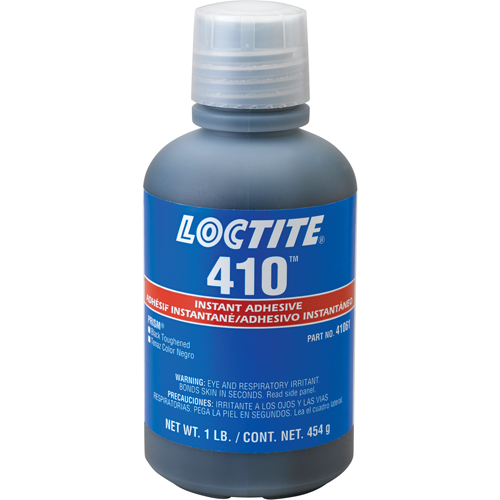 Adh&eacute;sif instantan&eacute; 410, Noir, Bouteille, 454 g CSL Industriel Inc.