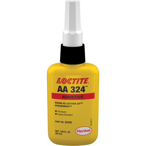Adh&eacute;sif acrylique structurel 324 Speedbonder, Deux composants, 50 ml, Bouteille, Jaune CSL Industriel Inc.