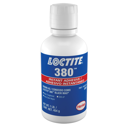 Adh&eacute;sif instantan&eacute; durci 380, Noir, Bouteille, 453 g CSL Industriel Inc.