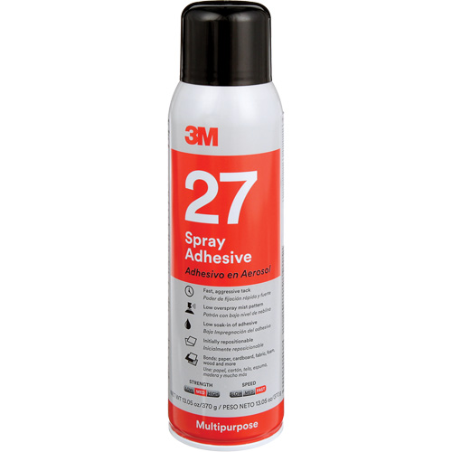 27 Multi-Purpose Spray Adhesive, Clear, Aerosol Can CSL Industriel Inc.