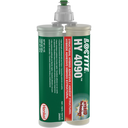HY 4090 Structural Repair Hybrid Adhesive, Two-Part, Dual Cartridge, 400 g, Off-White CSL Industriel Inc.