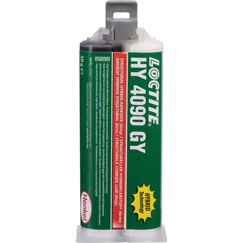 HY 4090 GY Structural Repair Hybrid Adhesive, Two-Part, Dual Cartridge, 50 g, Grey CSL Industriel Inc.