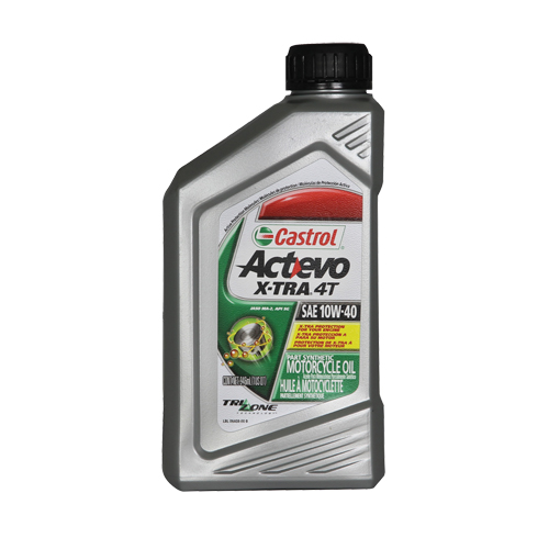 Huile pour moteur de moto 10W40 4T ACTEVO, 946 ml, Bouteille CSL Industriel Inc.