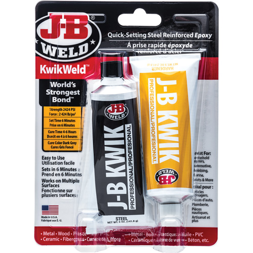 KwikWeld Epoxy, Two-Part, Tube, 10 oz., Grey CSL Industriel Inc.