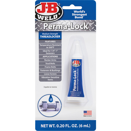 Perma-Lock Threadlocker, Blue, Medium, 6 ml, Tube CSL Industriel Inc.