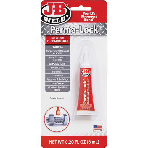 Perma-Lock Threadlocker, Red, High, 6 ml, Tube CSL Industriel Inc.