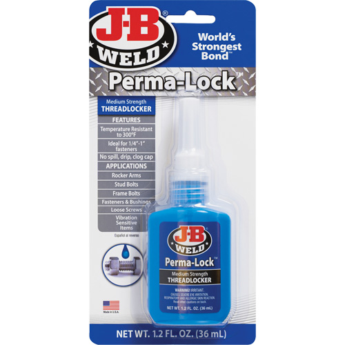 Compos&eacute; de blocage Perma-Lock, Bleu, Moyen, 36 ml, Bouteille CSL Industriel Inc.