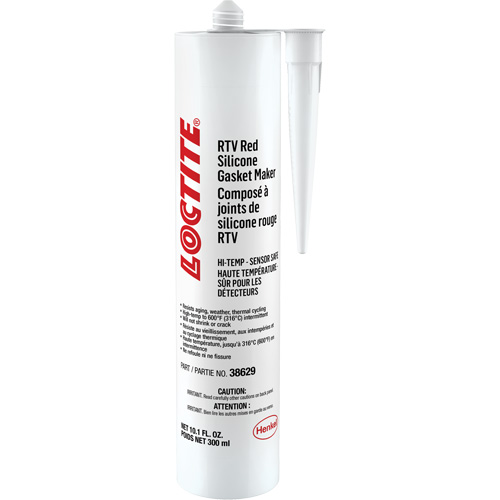 596 High Temp RTV Silicone Sealant, Cartridge, Red CSL Industriel Inc.