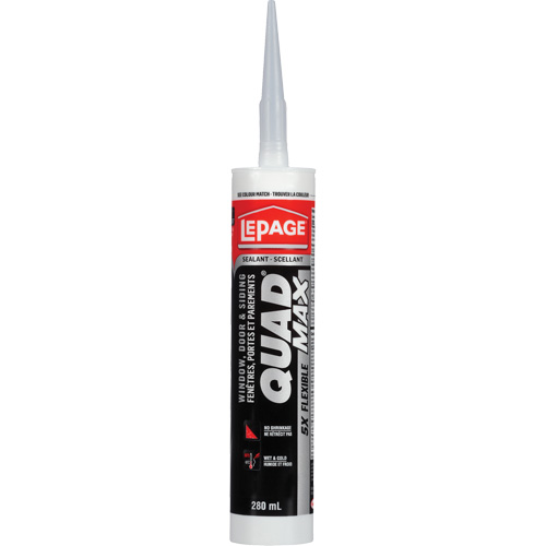 Quad&reg; Max Siding & Window Sealant, 280 ml, Tube, Clear CSL Industriel Inc.