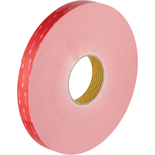 VHB Tape, 32.9 m (108') L x 1117.6 mm (44") W, 0.028 mm, Acrylic CSL Industriel Inc.