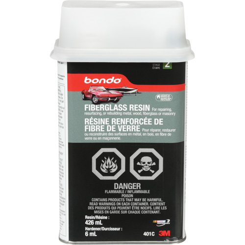 Bondo&reg; Fibreglass Resin, Two-Part, 15 oz., Rectangular Can CSL Industriel Inc.