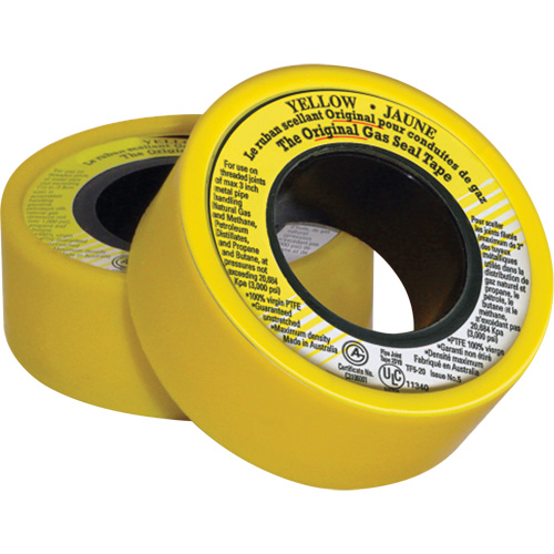PTFE Thread Sealant Tape, 236" L x 3/4" W, Yellow CSL Industriel Inc.