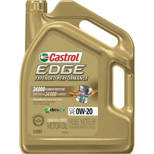 Edge&reg; Extended Performance 0W-20 Motor Oil, 5 L, Jug CSL Industriel Inc.