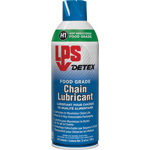 Lubrifiant pour chaîne de qualit&eacute; alimentaire Detex, Canette a&eacute;rosol CSL Industriel Inc.