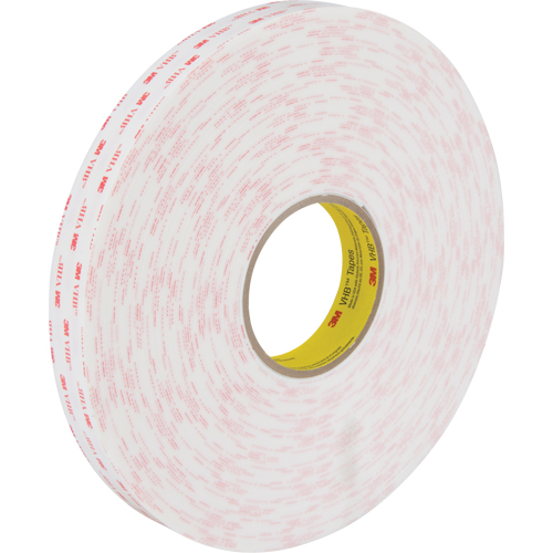 VHB Tape 4950, 33 m (108') L x 25.4 mm (1") W, 45 mils, Acrylic CSL Industriel Inc.