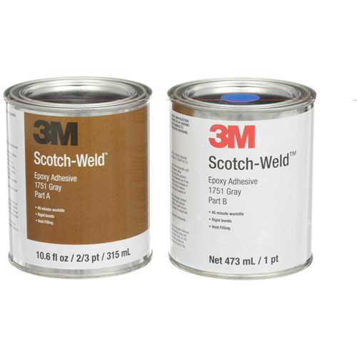 Adh&eacute;sif Scotch-Weld, 16 oz liq., Tube, Deux composants, Gris CSL Industriel Inc.