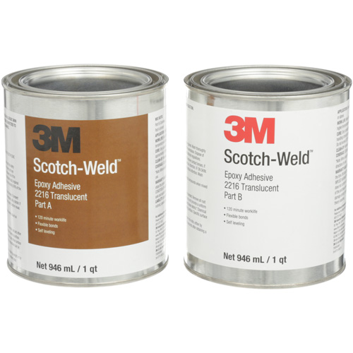 Scotch-Weld Adhesive, 32 fl. oz., Kit, Two-Part, Translucent CSL Industriel Inc.