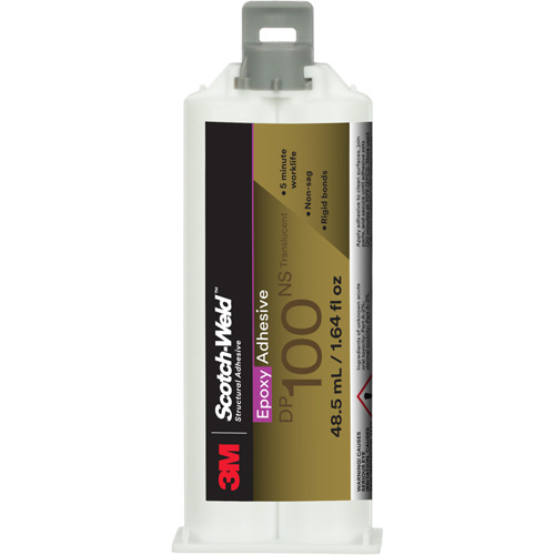 Scotch-Weld Adhesive, 1.64 fl. oz., Cartridge, Two-Part, Translucent CSL Industriel Inc.