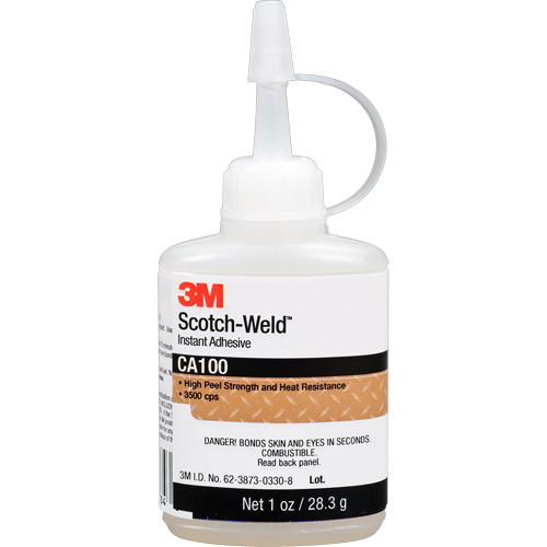 Scotch-Weld Instant Adhesive CA100, Off-White, Bottle, 1 oz. CSL Industriel Inc.