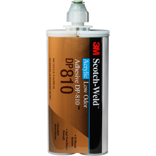 Scotch-Weld Low-Odor Acrylic Adhesive, Two-Part, Cartridge, 400 ml, Off-White CSL Industriel Inc.