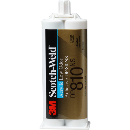 Scotch-Weld Low-Odour Acrylic Adhesive, Two-Part, Dual Cartridge, 1.7 oz., White CSL Industriel Inc.