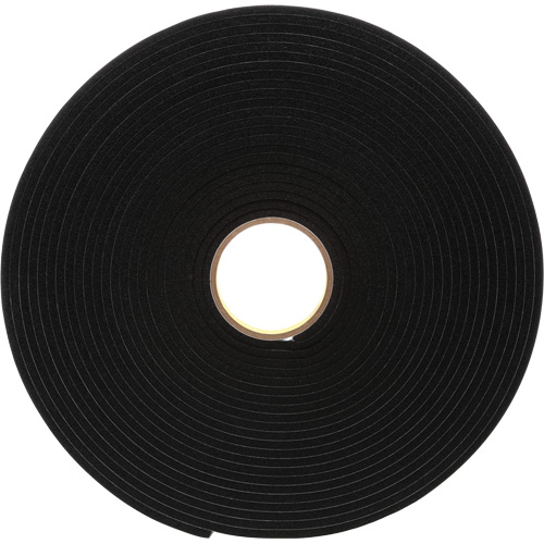 4504 Vinyl Foam Tape, 25.4 mm (1") W x 16.5 m (54') L, 250 mils, Black CSL Industriel Inc.