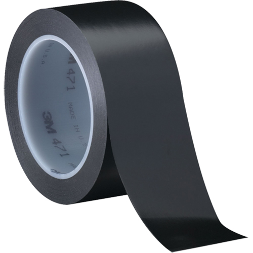 471 Vinyl Tape, 12 mm (1/2") W x 32.9 m (108') L, 5.3 mils, Black CSL Industriel Inc.