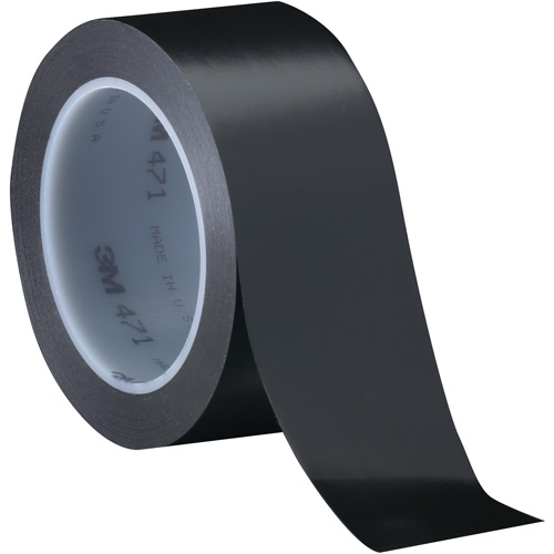 471 Vinyl Tape, 102 mm (4") W x 32.9 m (108') L, 5.2 mils, Black CSL Industriel Inc.