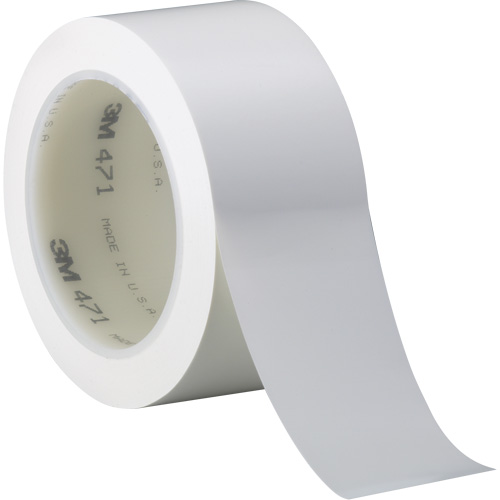 Ruban en vinyle 471, 38 mm (1-1/2") la x 32,9 m (108') lo, 5,2 mils, Blanc CSL Industriel Inc.