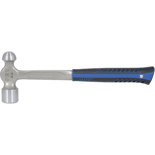 JSBP-24 Marteau &agrave; panne ronde tout en acier pour usage tr&egrave;s intensif, Poids de la t&ecirc;te 24 oz, Face Poli, Prise Acier plein CSL Industriel Inc.