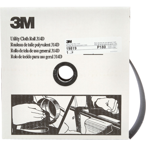 Utility Sanding Roll 314D, 2" W x 150' L, 100J Grit CSL Industriel Inc.