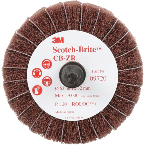 Disque combin&eacute; Scotch-Brite, 2-1/2" dia., Grain 120, Oxyde d'aluminium CSL Industriel Inc.