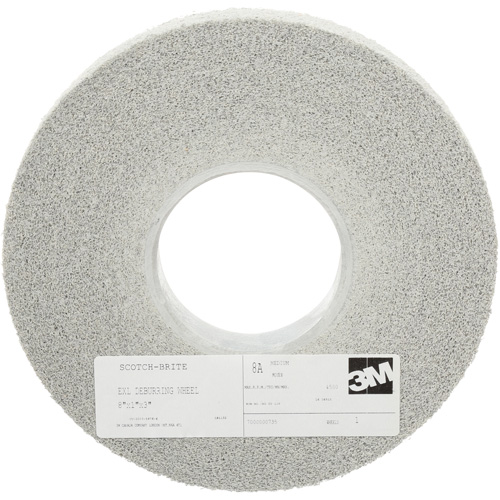 Scotch-Brite EXL Deburring Wheels, 8" x 1", 3" Arbor, Aluminum Oxide CSL Industriel Inc.