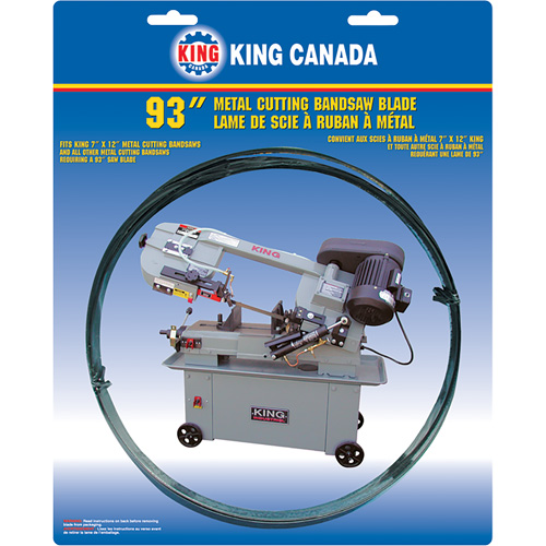 Lame de scie &agrave; ruban pour usage g&eacute;n&eacute;ral, Bim&eacute;tal, 93" lo x 3/4" la x &eacute;paisseur 0,032", 6-10 dents par pouce CSL Industriel Inc.