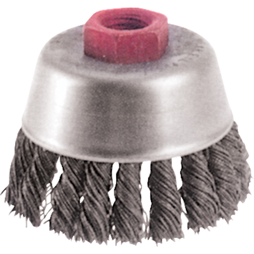 Knot Wire Cup Brushes - High Speed Small Grinder, 2-3/4" Dia. x M10x1.25 Arbor CSL Industriel Inc.