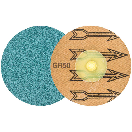 TWIST TOPCUT Sanding Disc, 3" Dia., 50 Grit, Zirconium CSL Industriel Inc.