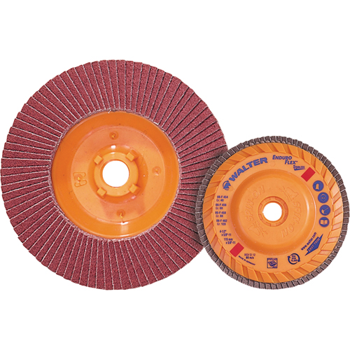 Disque &agrave; lamelles Stainless Enduro-Flex, 5" x 5/8"-11, Type 27, Grain 60, Alumine de zirconium CSL Industriel Inc.