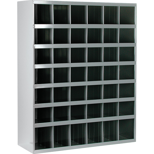 Steel Storage Bin Cabinet, 33-3/4" W x 12" D x 42" H, Grey CSL Industriel Inc.