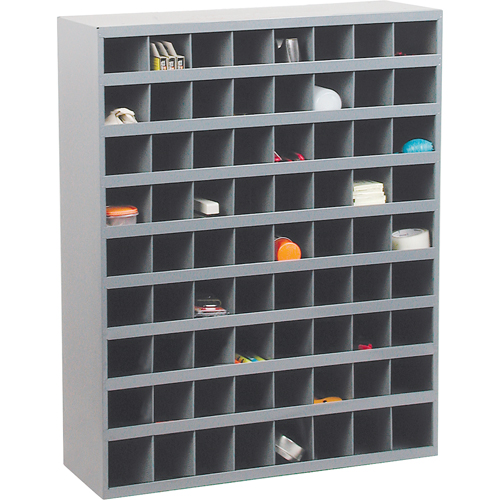 Steel Storage Bin Cabinet, 33-3/4" W x 12" D x 42" H, Grey CSL Industriel Inc.