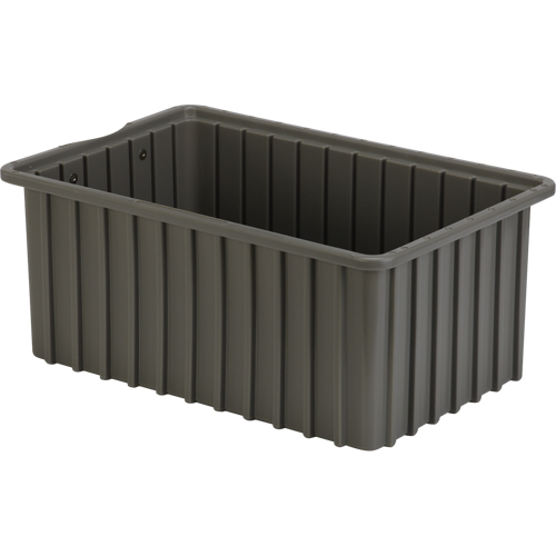 Contenants Divider Box, Poly&eacute;thyl&egrave;ne, 16,5" la x 10,9" p x 7" h, Gris CSL Industriel Inc.
