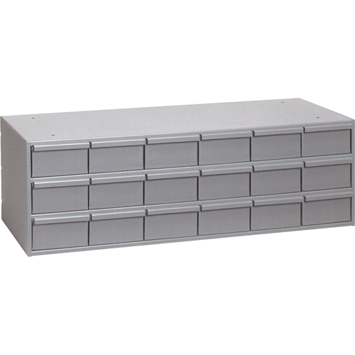 Industrial Drawer Cabinets, 18 Drawers, 33-3/4" W x 11-5/8" D x 10-7/8" H, Grey CSL Industriel Inc.