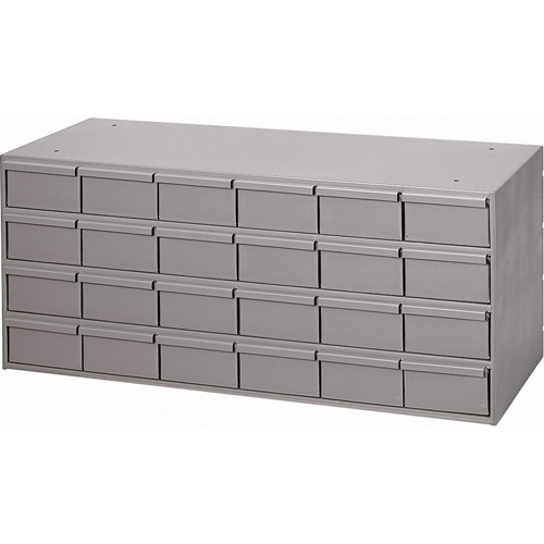 Industrial Drawer Cabinets, 24 Drawers, 33-3/4" W x 11-5/8" D x 14-3/8" H, Grey CSL Industriel Inc.
