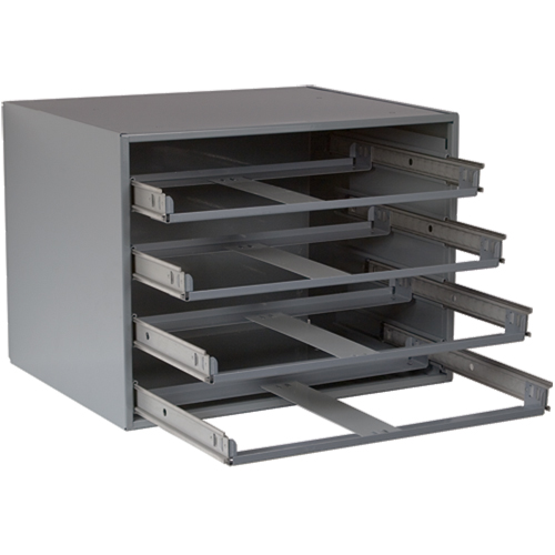 Casiers pour boîtes &agrave; compartiments, Acier, 4 compartiments, 20" la x 15-3/4" p, 15" h, Gris CSL Industriel Inc.