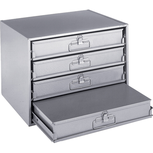 Casiers pour boîtes &agrave; compartiments, Acier, 4 compartiments, 20" la x 15-3/4" p, 15" h, Gris CSL Industriel Inc.